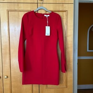 Likely Red Long Sleeve Dress